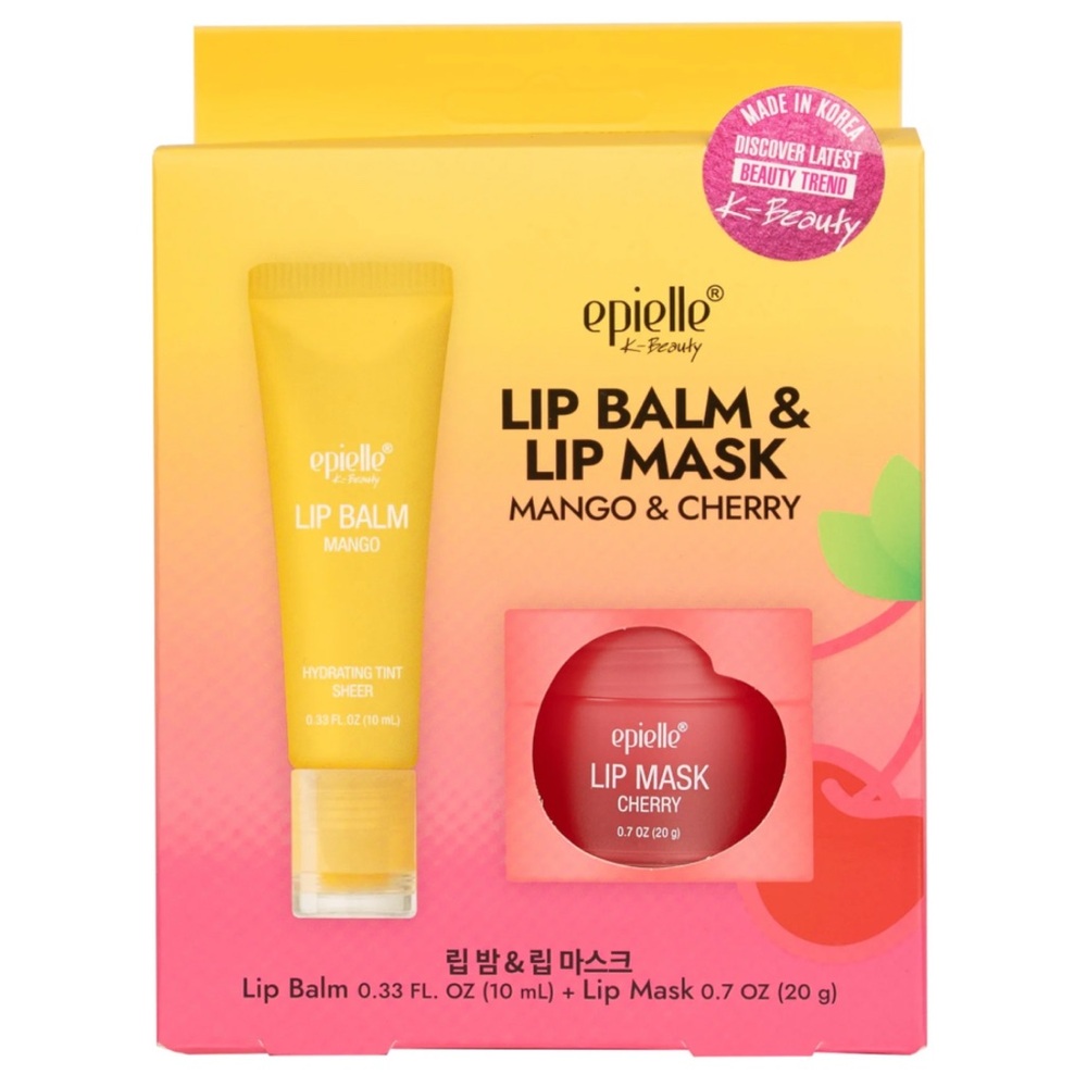 EPIELLE- Mango & Cherry Lip Balm and Mask Set